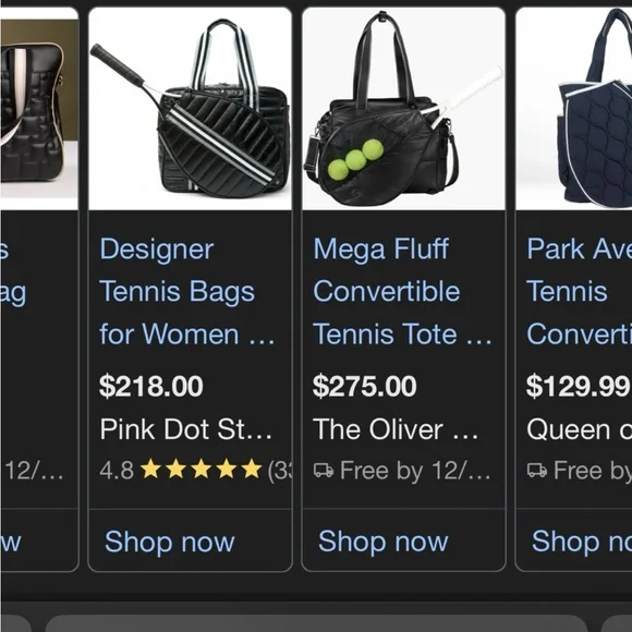 NEW w tags -L&W Tennis/pickleball X-Body Stylish Tote - Picture 5 of 10